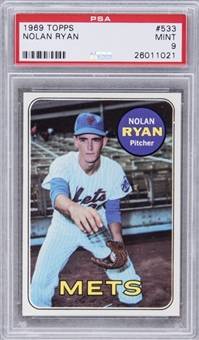 1969 Topps #533 Nolan Ryan – PSA MINT 9